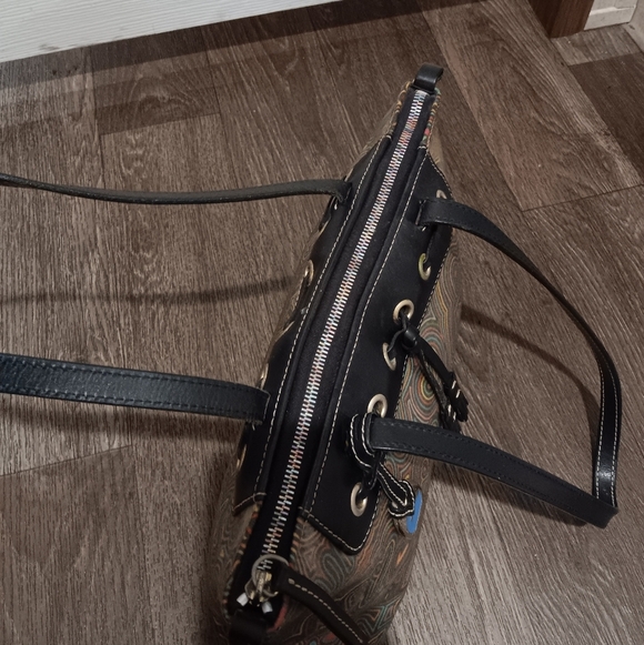 Vintage Y2K Dooney & Bourke Rainbow Graffiti - Picture 2 of 6